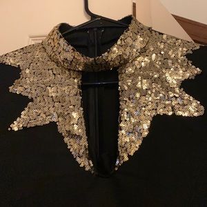 Cocktail dress black and gold